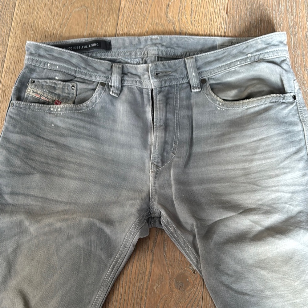 Diesel Men's Gray Jeans Tahavar
